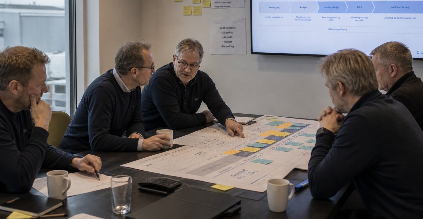 Arbeidsmøte rundt en prosessplan
